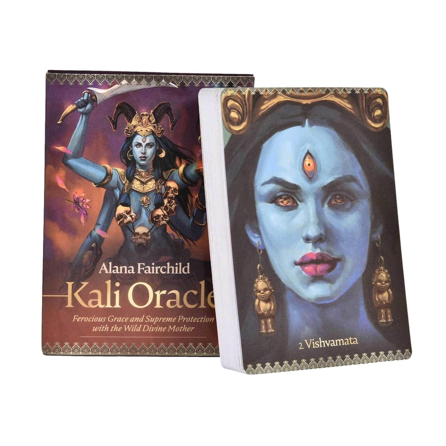 ANBOSI Tarot Cards with 44 Pieces Kali Oracle Tarot Card Game Decks for Beginners, Classic Traditional Standard Tarot Deck Fortune Telling Game Divination Tools for Kids (Kali Oracle)
