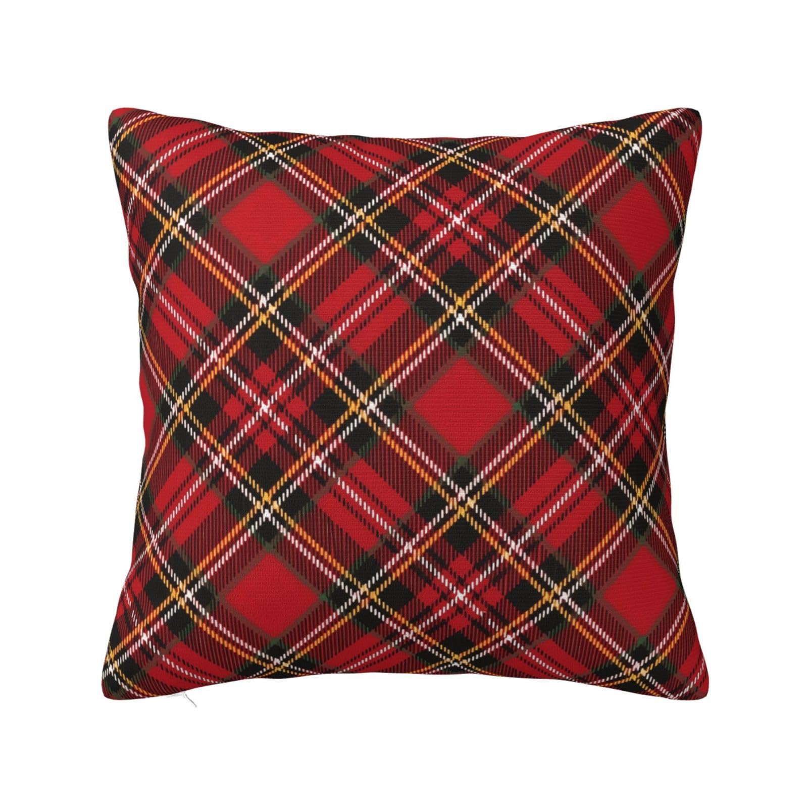 Christmas Irish Tartan Plaid Pillowcase 22"x22"