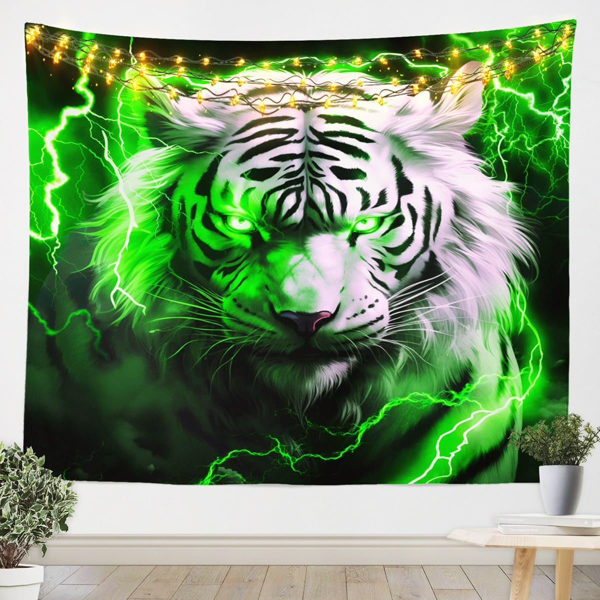 Amazon.com: Homewish 3D Tiger Wall Hangings Art,Neon Green