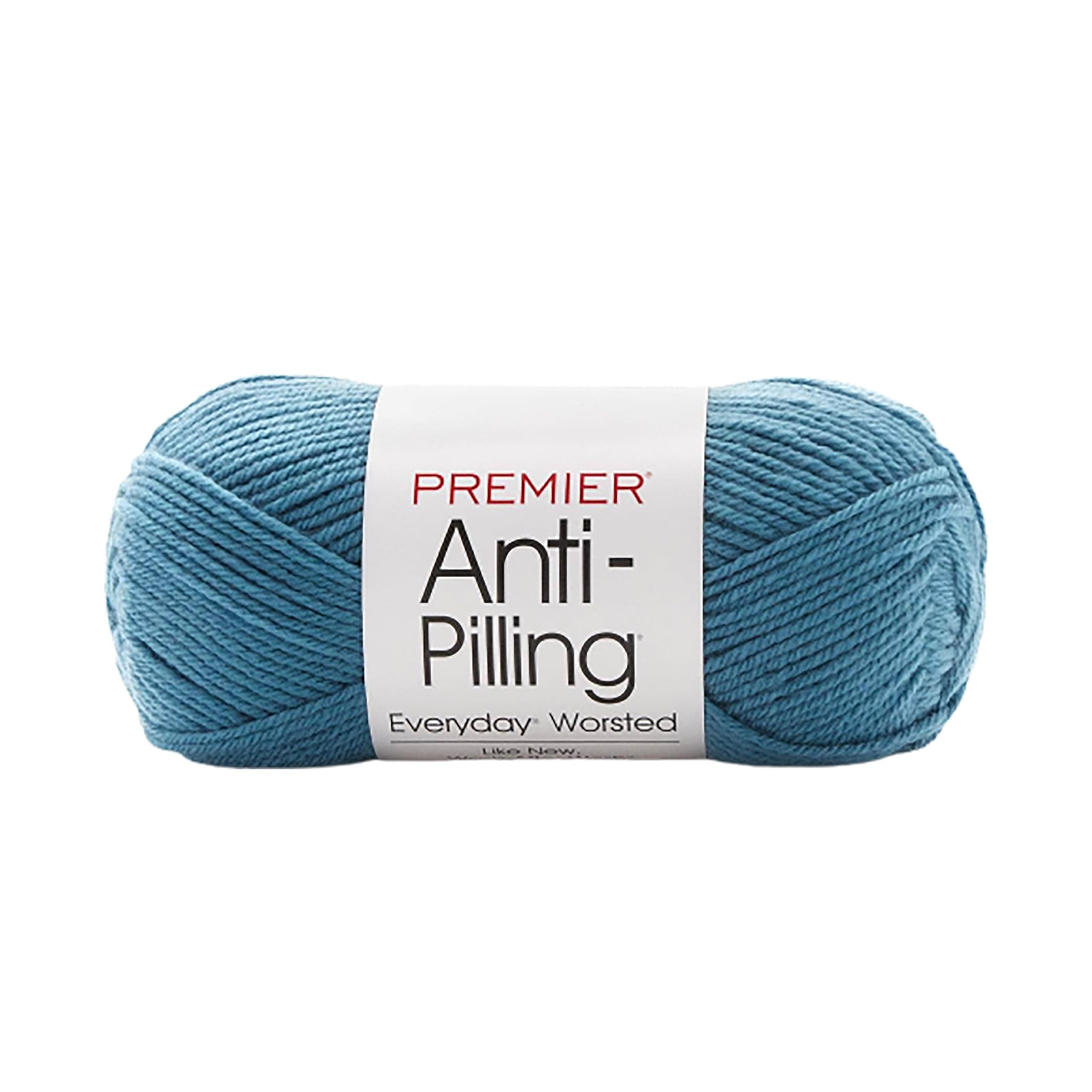 Premier Yarns Lake Anti-Pilling Everyday Worsted Yarn, Soft Acrylic Yarn, Ideal Yarn For Crocheting And Knitting, Machine Washable, 180 Yds,