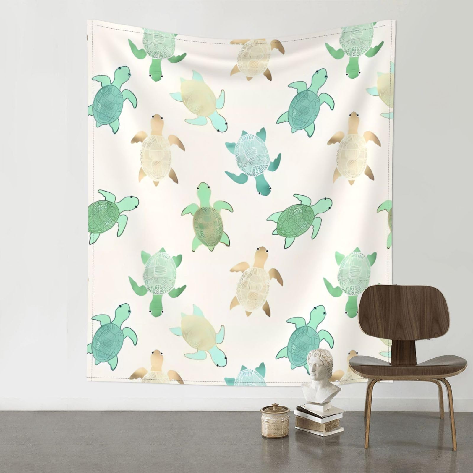 YYHWHJDE Turtle write Prints 60x51in Wall Tapestry – Boho Decor Throw Blanket for Bedroom, Dorm, Beach Cover, Picnic & More
