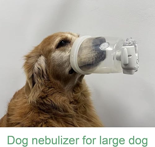 Miniatura 7 de Nebulizador para mascotas para perros, nebulizador e inhalador de perro para perros grandes, bajo ruido y peso ligero, adecuado para perros grandes