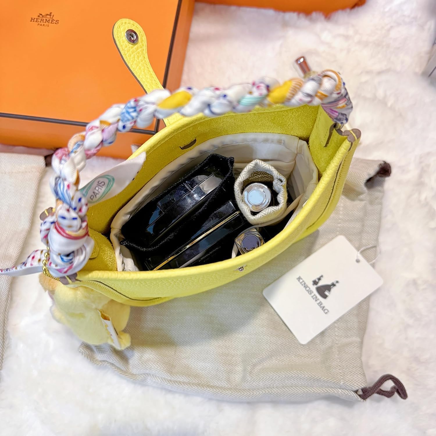 Amazon.com: Purse Organizer Insert for Luxury Bag - Satin