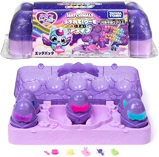 タカラトミー(TAKARA TOMY) うまれて!ウーモ ミニ アライブ ネオンレインボー エッグパック