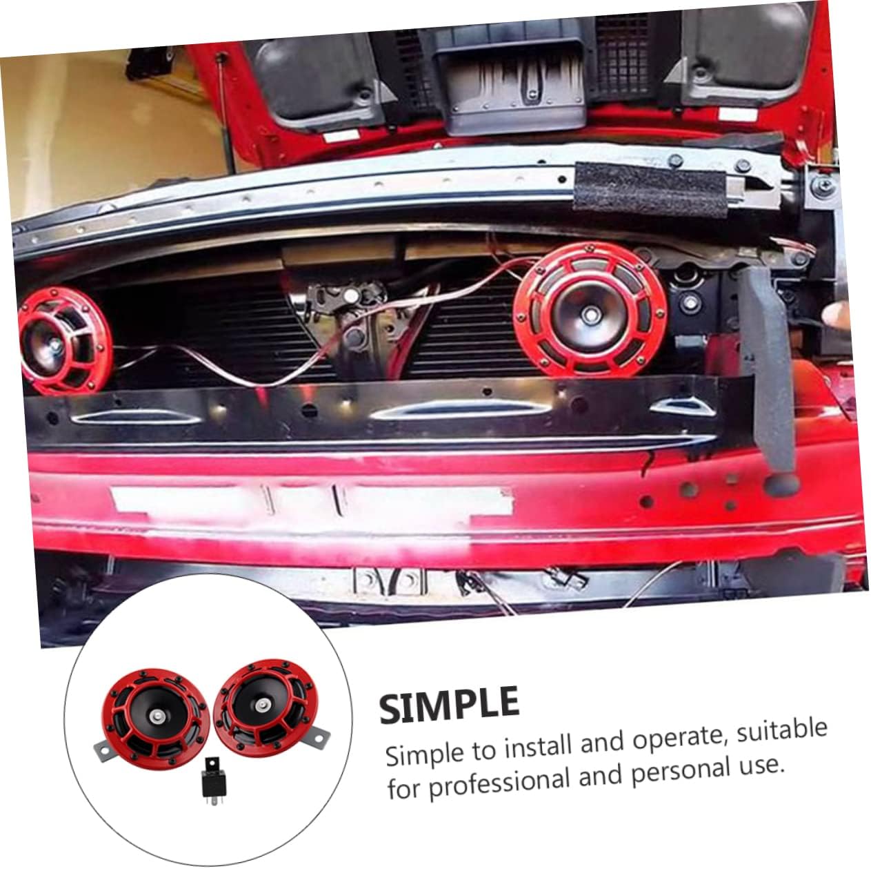 Car Horns Relay Motorcycle Trumpet Modification Air Horn Delay Loud for Car Aluminum Alloy Auto Modification