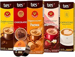 50un Cápsulas Cappuccinos Diversos 3 Corações