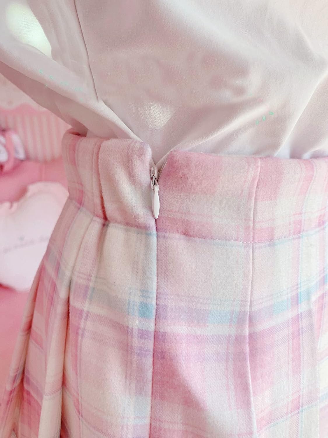 Plaid Pleated Mini Skirt Women Skorts High Waisted Tennis Skater Lolita Cute A-Line Short Skirts for Teen Girls - Image 4