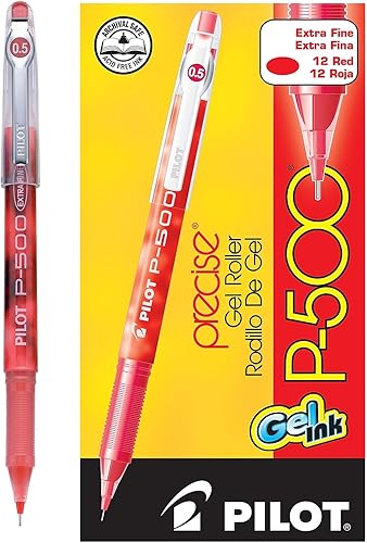 Miniatura 4 de Pilot, Precise P-500 - Bolígrafos de tinta de gel con punta extra fina de 0.020 in, color rojo, paquete de 12