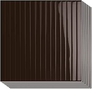 MOONFUN Thick Brown Stick on Backsplash
