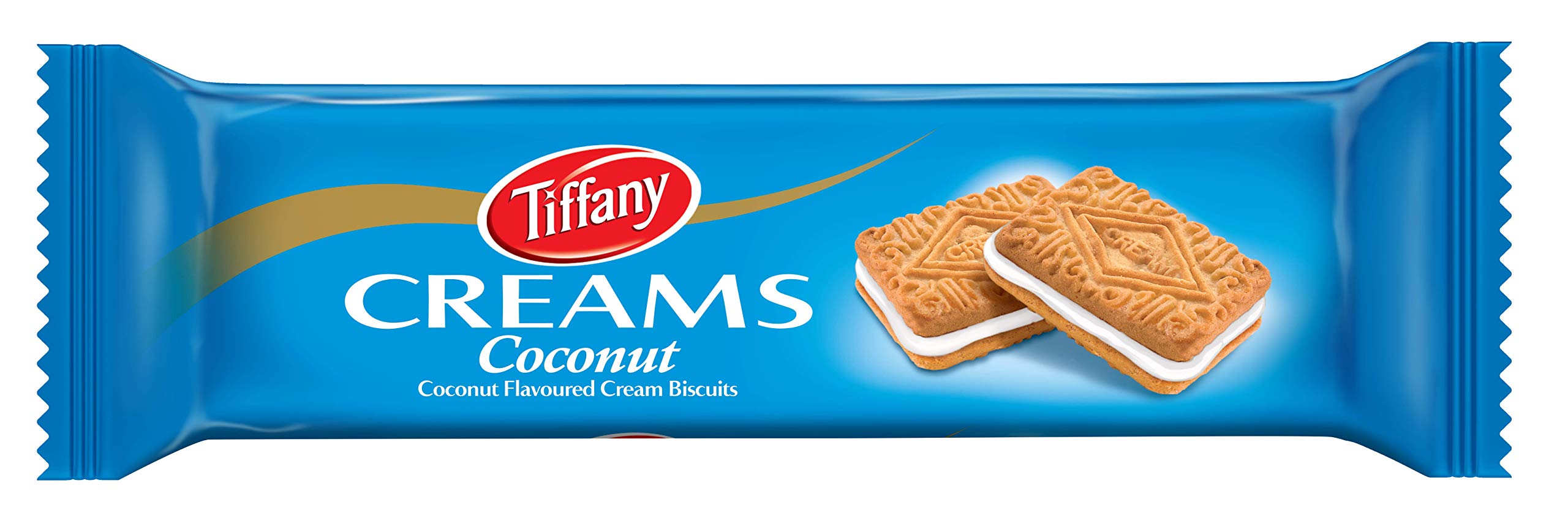 Buy TiffanyCreams, Coconut Cream Sandwich Biscuits, 90g x 12 Online at