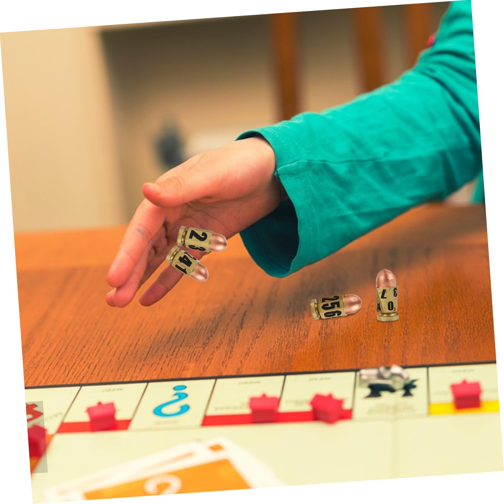 1set Dadi Resina Con Base Per Giochi Da Tavolo Dadi Portatili Con Numeri Grandi Per Divertimento e Intrattenimento Festa Accessori Per Giochi Da Tavolo e Party
