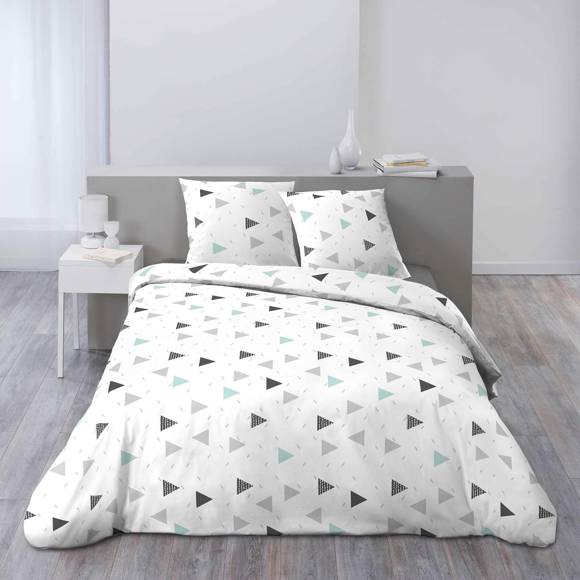 Ligne Douceur CDaffaires Madison Print Duvet Cover 260 x 240 cm + 2 Pillowcases 100% Microfibre