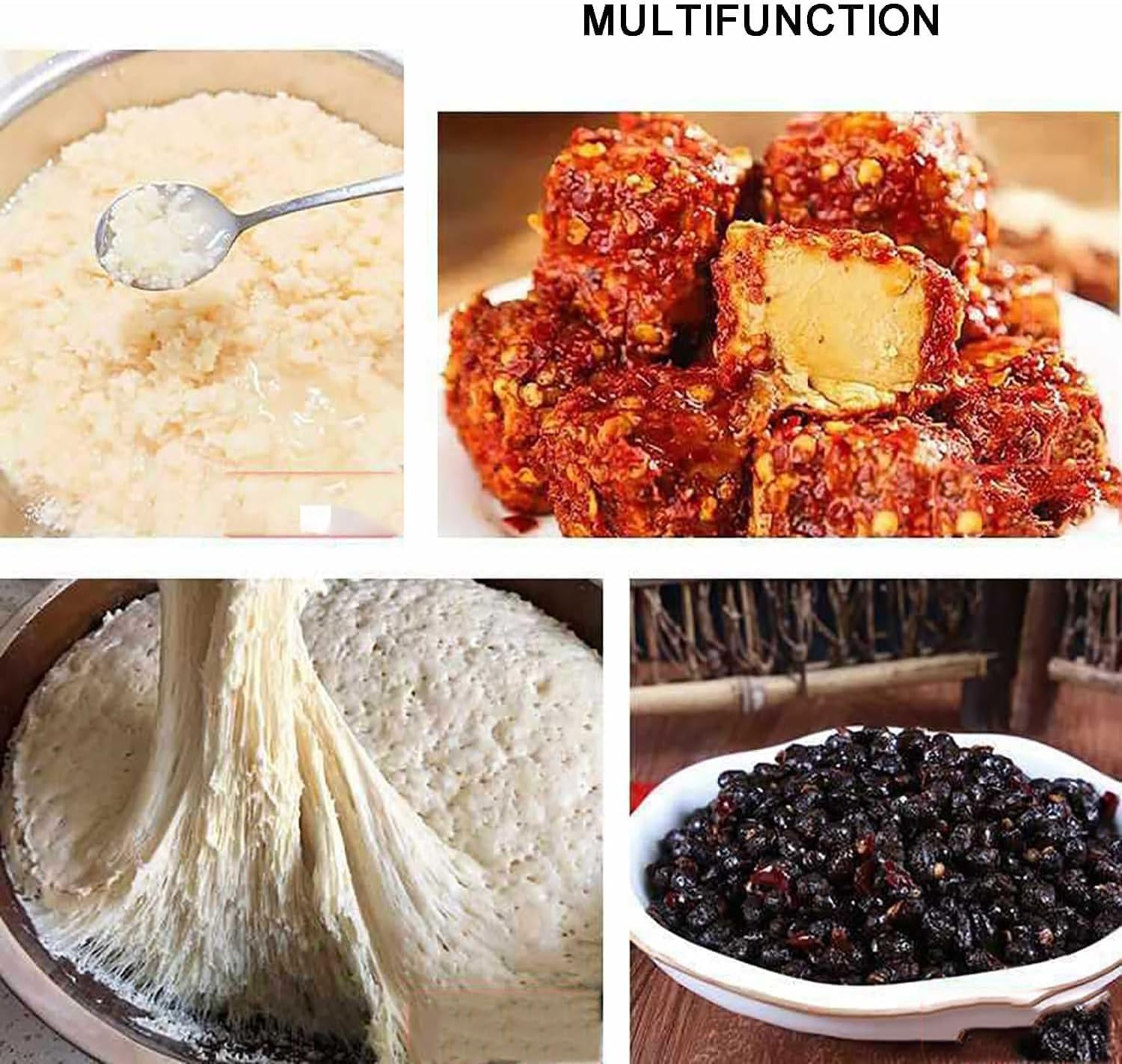 Dough Oven with Heater, Lifting Box with Handle, High and Low Temperature Adjustment, Reusable Low Temperature Heating for Making Bread, Yogurt, Natto, 20L