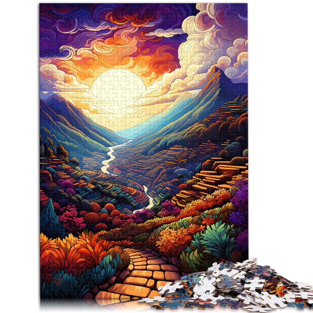 1000 Pieces Puzzles for Adults beautiful countryside Home Decoration Puzzle 50x70cm with Matching Poster and Trivia Sheet — image 1
