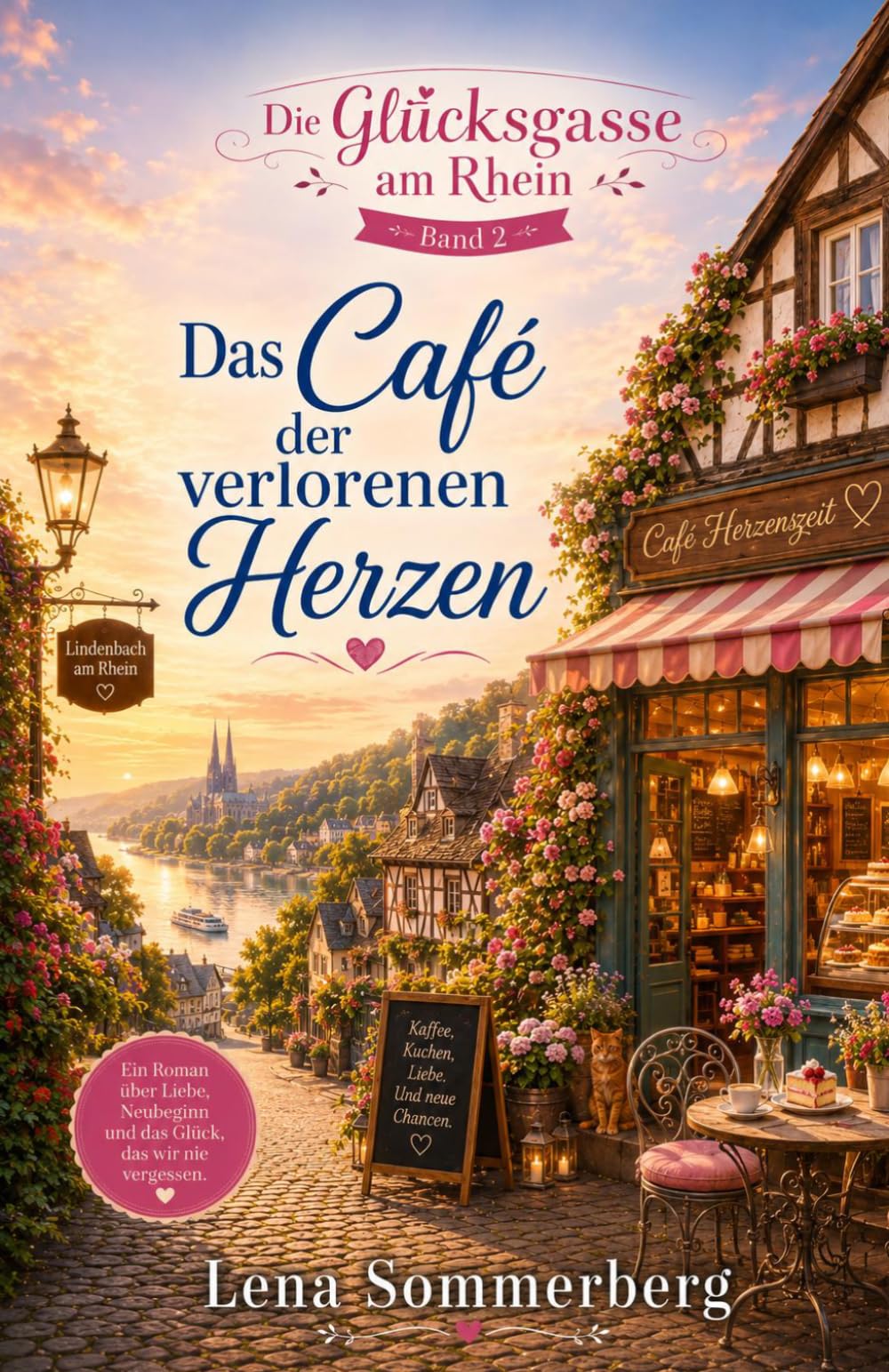 Das Café der verlorenen Herzen: Ein Wohlfühlroman aus der Glücksgasse am Rhein (Willkommen in der Glücksgasse am Rhein — wo kleine Läden große Geschichten erzählen.)