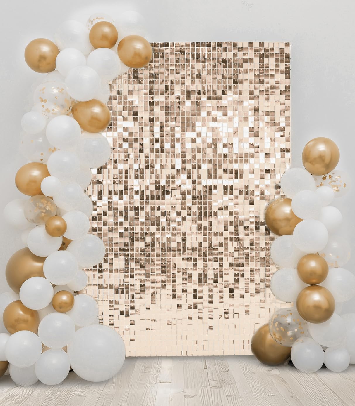 Kate Dorado Champán Fondo Brillo Paneles Decoración Lentejuelas Fiesta Cumpleaños Boda Cena Lujosa Fondo 30cm*30cm*24 Piezas