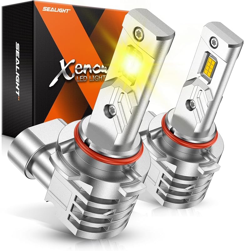 Lâmpadas LED para farol de neblina H10/9145/9140 SEALIGHT 3500K amarelo – Par