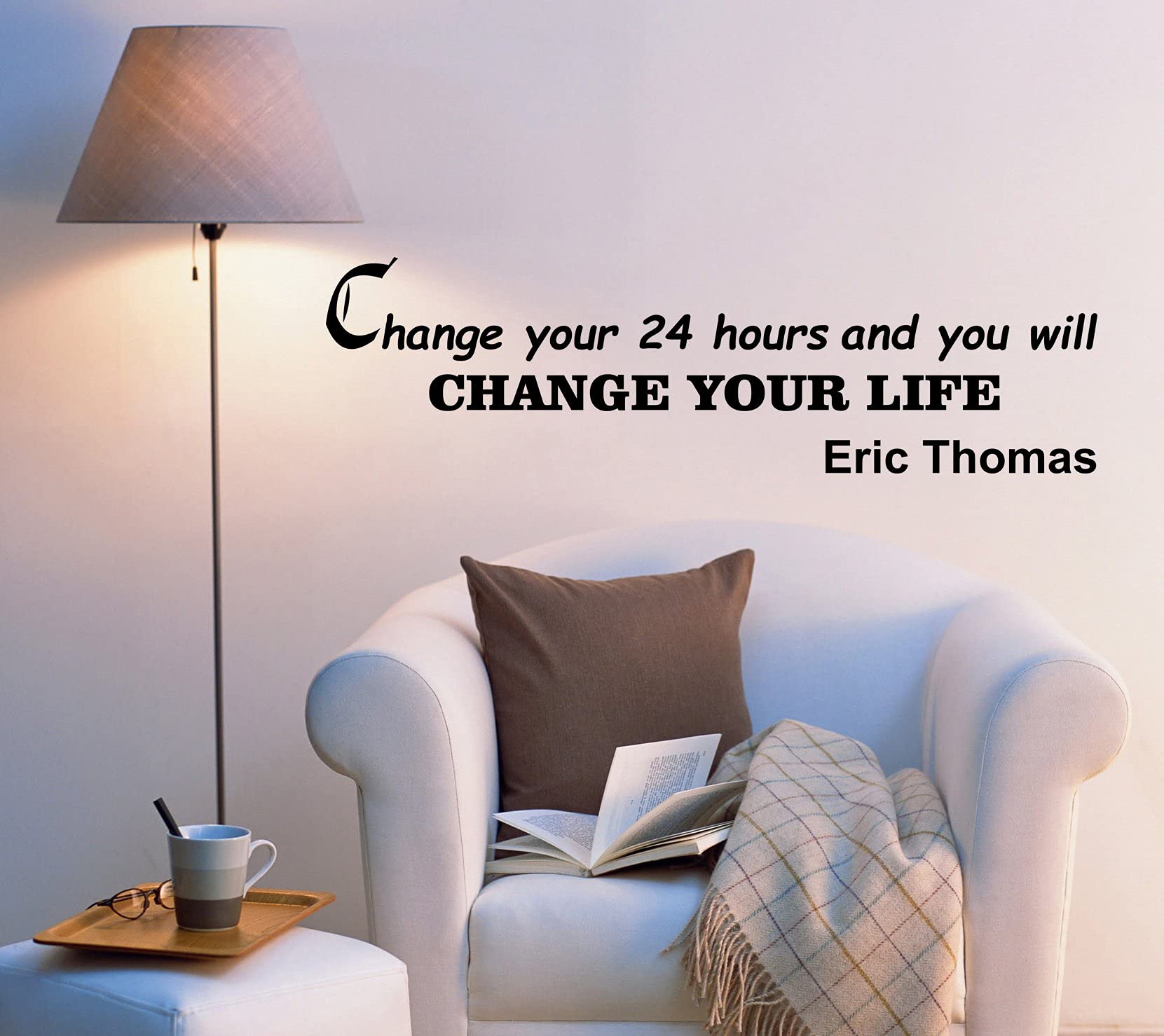 VVWV Eric Thomas Quotes Office Wall Stickers Motivational Kids Bedroom Living Room Home Restaurant Oil Proof Vinyl Decals Wall Decoration L X H 65 X 27 Cms