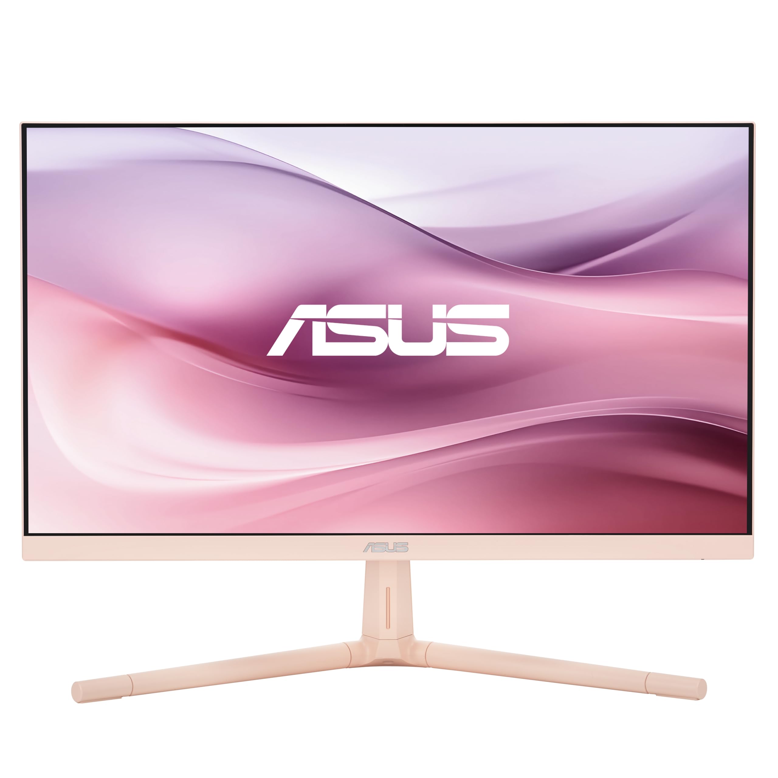 ASUS Eye Care VU249CFE-P - 24 Zoll Full HD Monitor - 100 Hz, 1ms MPRT, AdaptiveSync, GreenProduct, Epeat Gold - IPS Panel, Vesa 75x75, 16:9, 1920x1080, HDMI, USB-C mit 15W PD, ergonomisch, Hellrosa