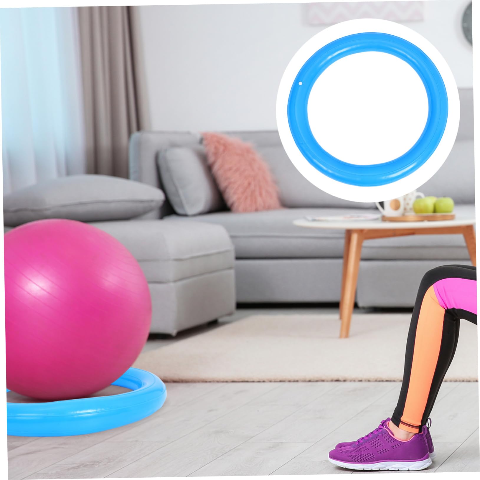 TOYANDONA Base per Yoga in PVC Antiscivolo Resistente per Palestra Casa Stabilità Esercizi Multifunzione