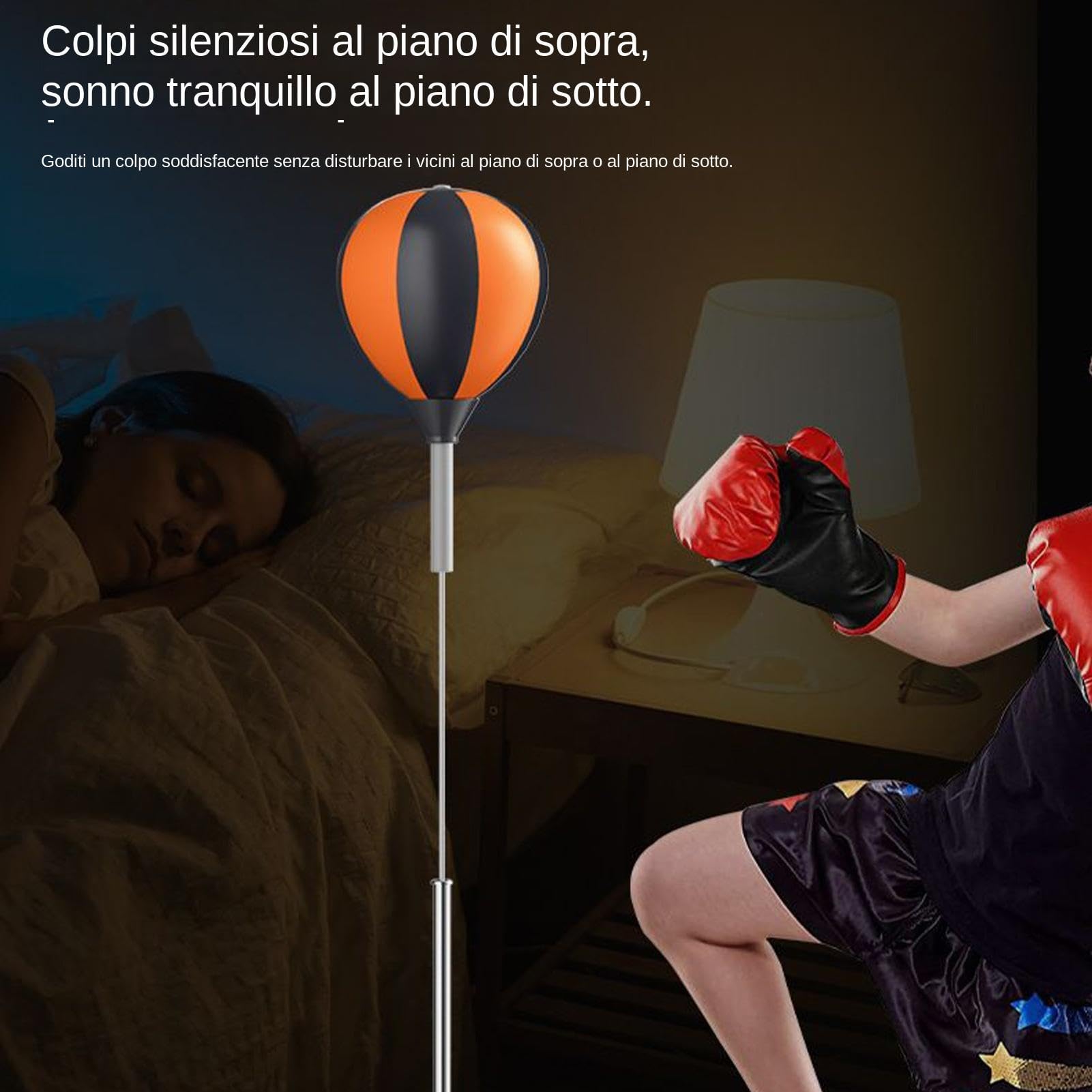 Sacco da Boxe Altezza Regolabile E Robusto | Sacco da Boxe Pesante con Supporto per Palestra in Casa Indoor Fitness Uomo Donna Giovani Adulti