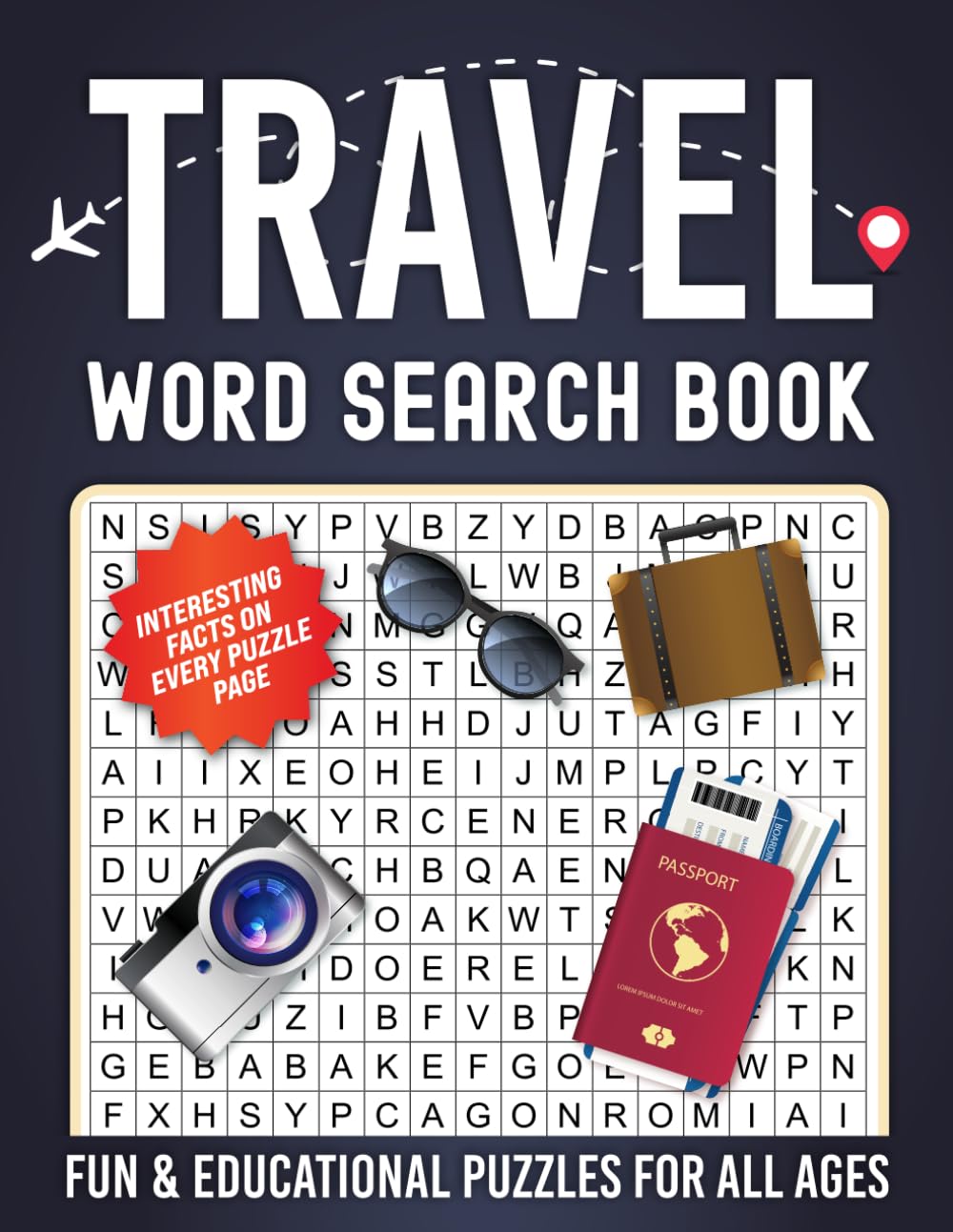 Travel Word Search Book: Fun and Challenging Word Puzzles Featuring Countries, Cities, Landmarks, and Cultures from Around the World