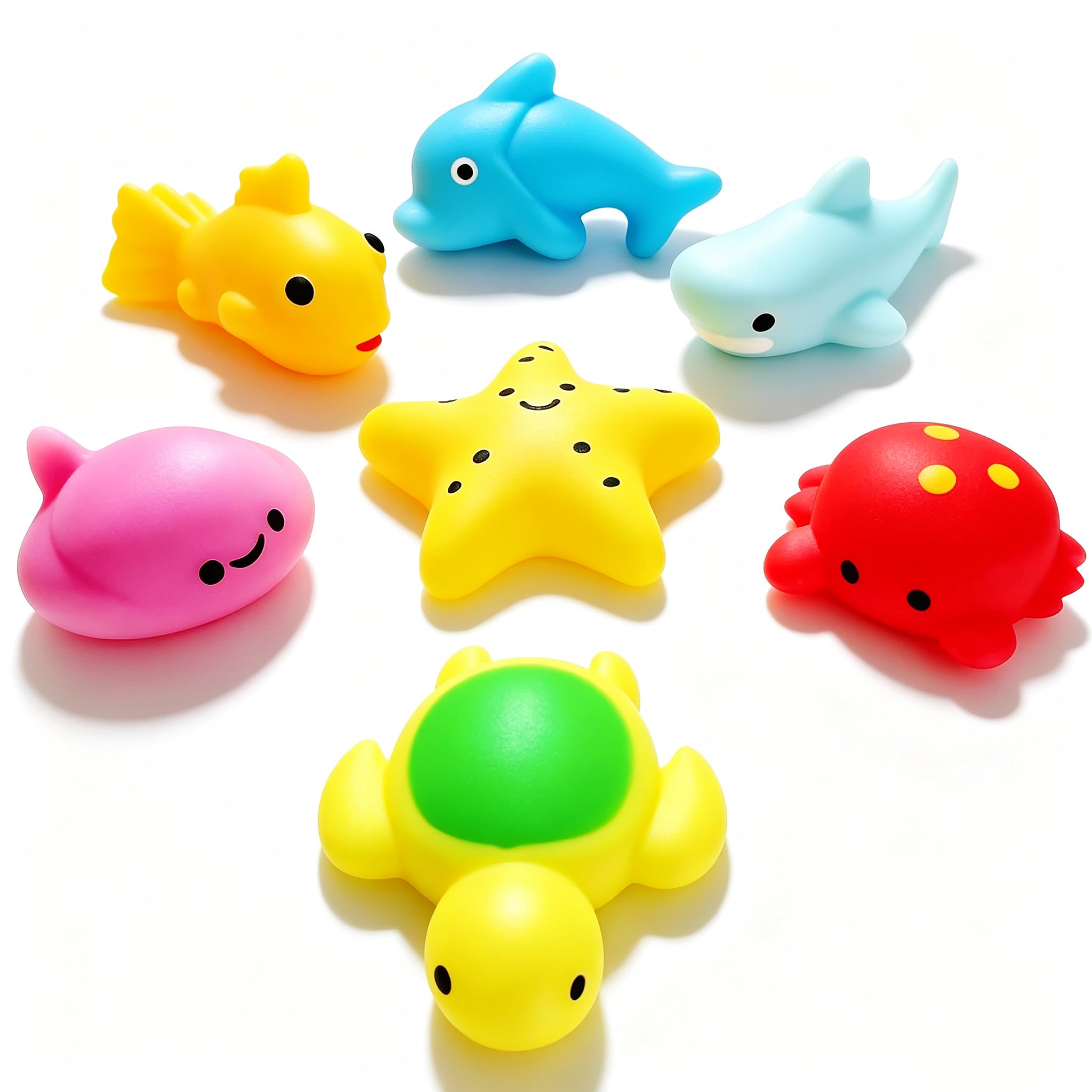 Amazon | 海の海の動物 もち スクイーズおもちゃ 6個 かわいい