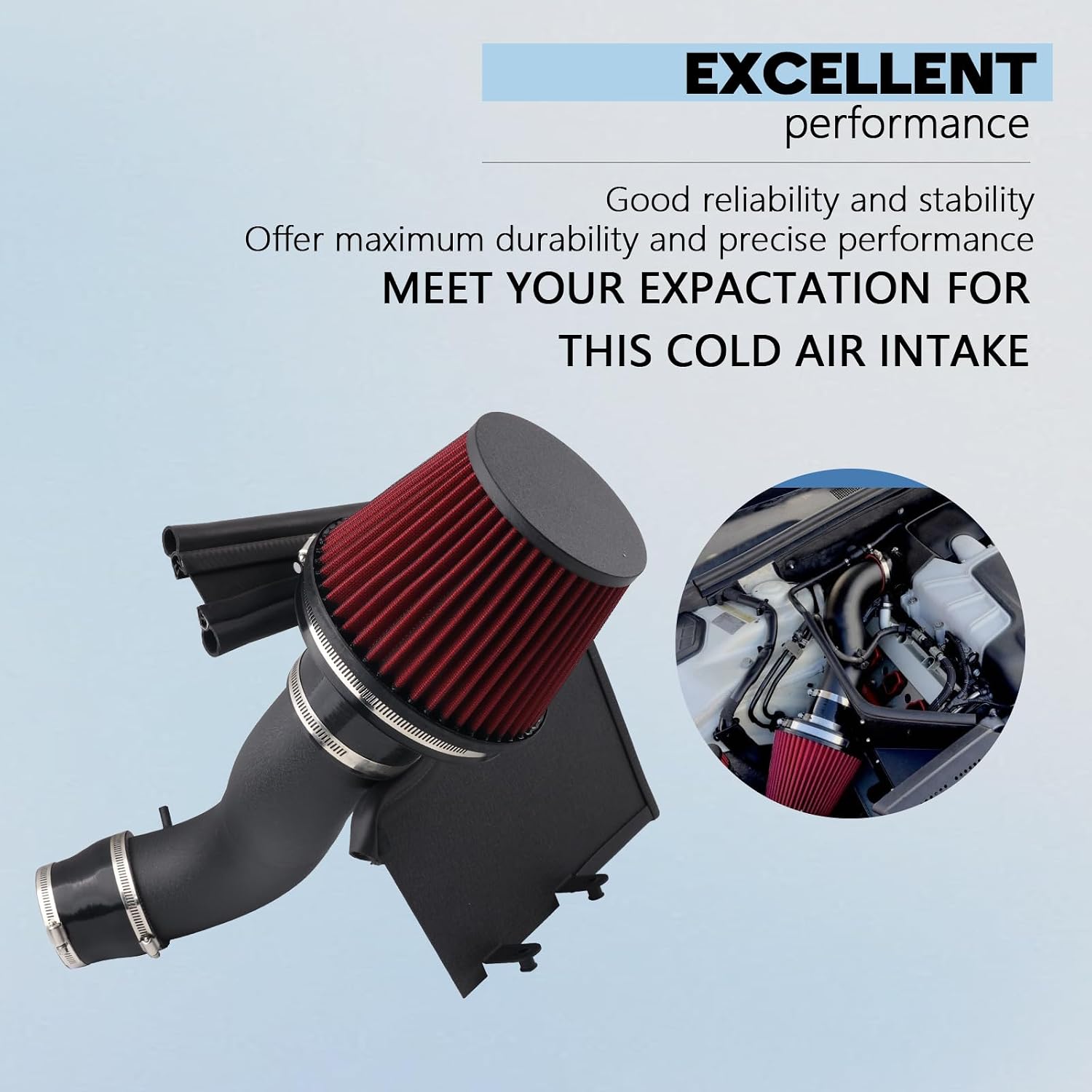 Cold Air Intake System Compatible With 2010-2016 Audi B8 B8.5 S4 S5 Q5 SQ5 3.0T V6