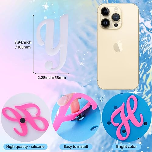 Vista 27 de Charms for Bogg Bag Letters Rubber Beach Bag Accessories for Tote Bags Bogg Bag with Alphabet Letters