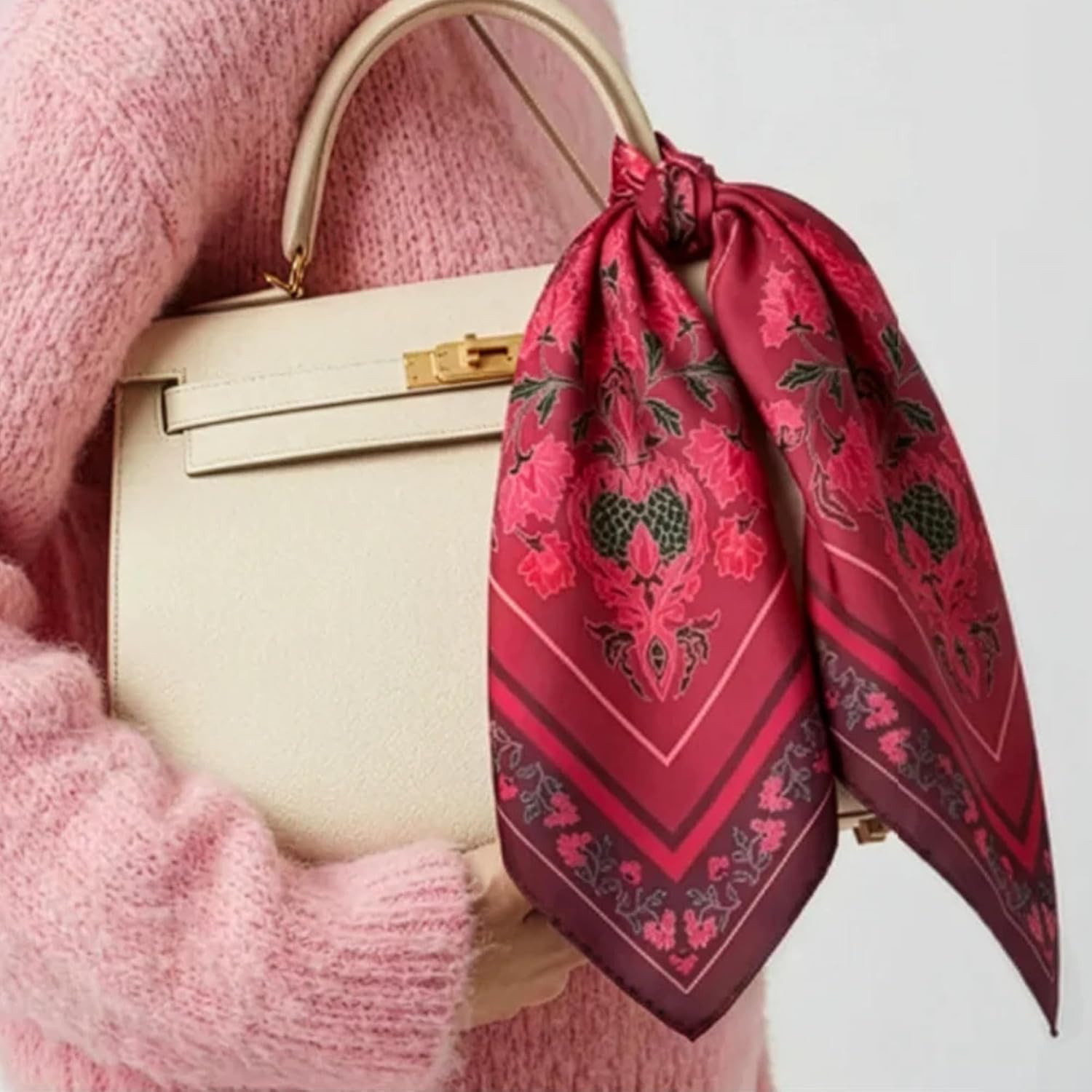 Limited Edition Scarf - Satin-Like Finish - Versatile Hair, Neck, Purse, or Head Scarf for Women's Everyday Use (24 IN x 24 IN)