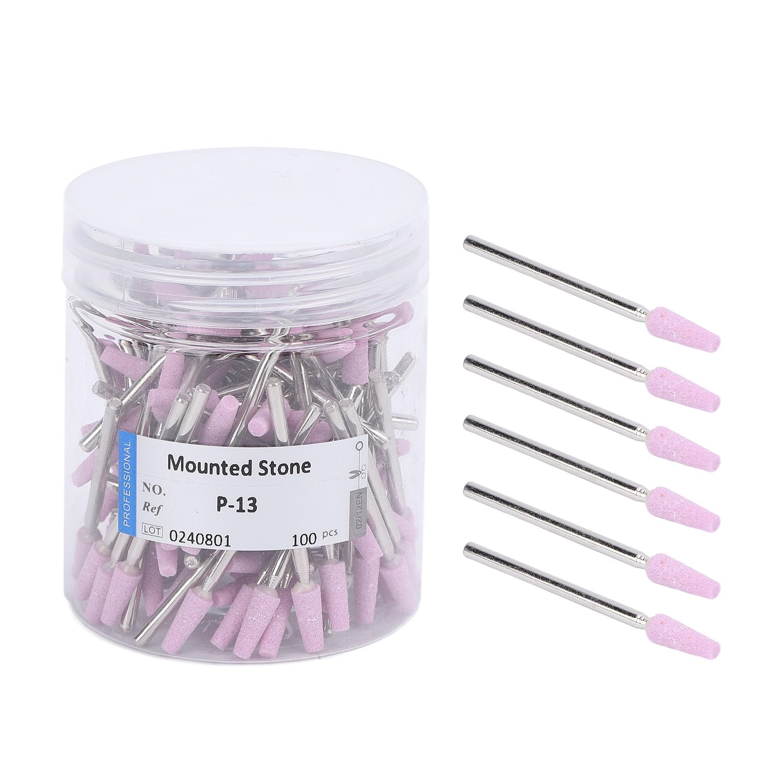 Fresas de Diamante para Uñas, 100 uds Acero Tungsteno Pulido Manicura