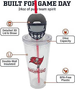 Pegasus Sports NFL Mascot Lid 24oz Sipper