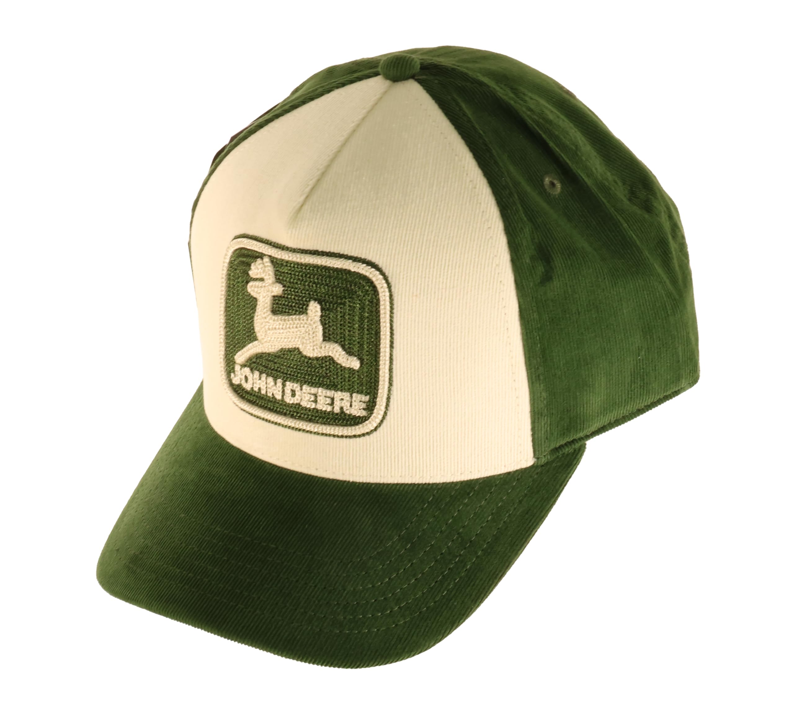 John Deere LP86101 Herren-Kappe mit erhöhtem TM-Emblem, Olivgrün
