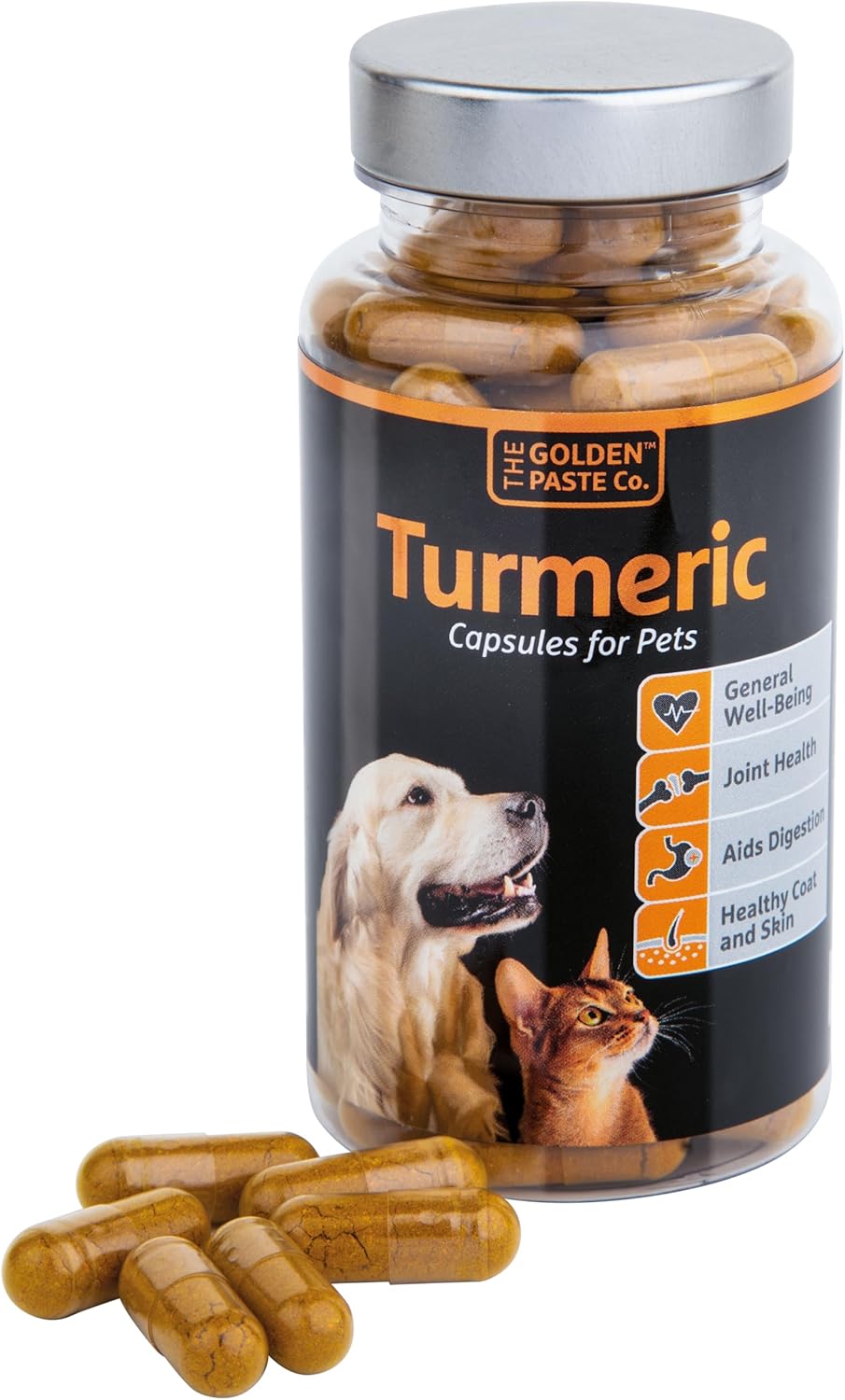 De Golden Pasta Co. TurmOil Human Grade Pet Supplementen 90 Capsules