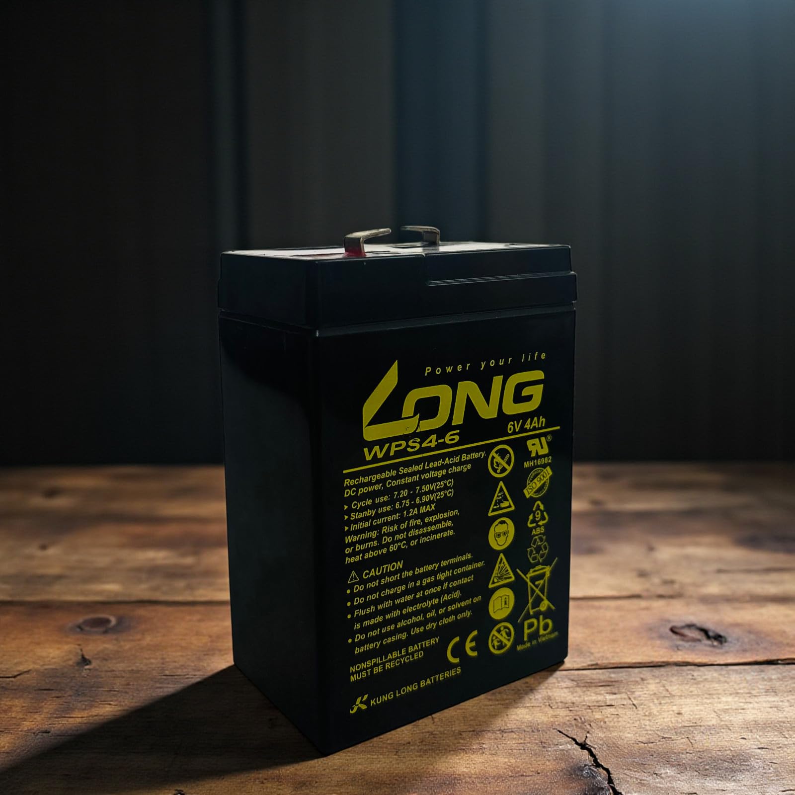 JN Creations Long WPS4-6 Rechargeable Sealed Lead Acid Battery | 6V 4Ah SLA Battery | Maintenance-Free, High Performance for Toys, Ride-On Cars, Emergency Lights, UPS & General Electronics-image-14