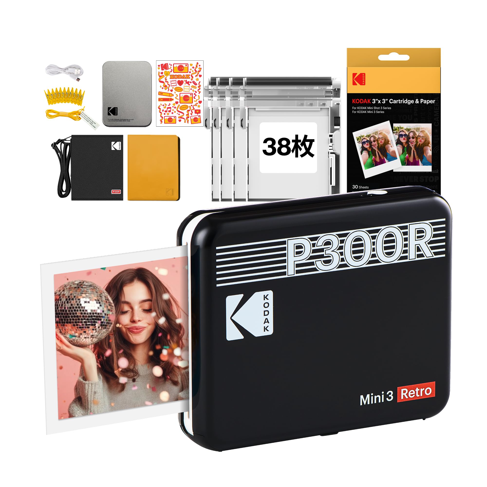 Amazon.co.jp: KODAK Mini 3 Retro 4PASS Portable Photo Printer (3