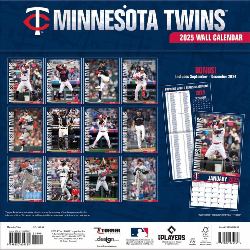 amazon-com-turner-licensing-mlb-minnesota-twins-2025-wall-calendar-office-products