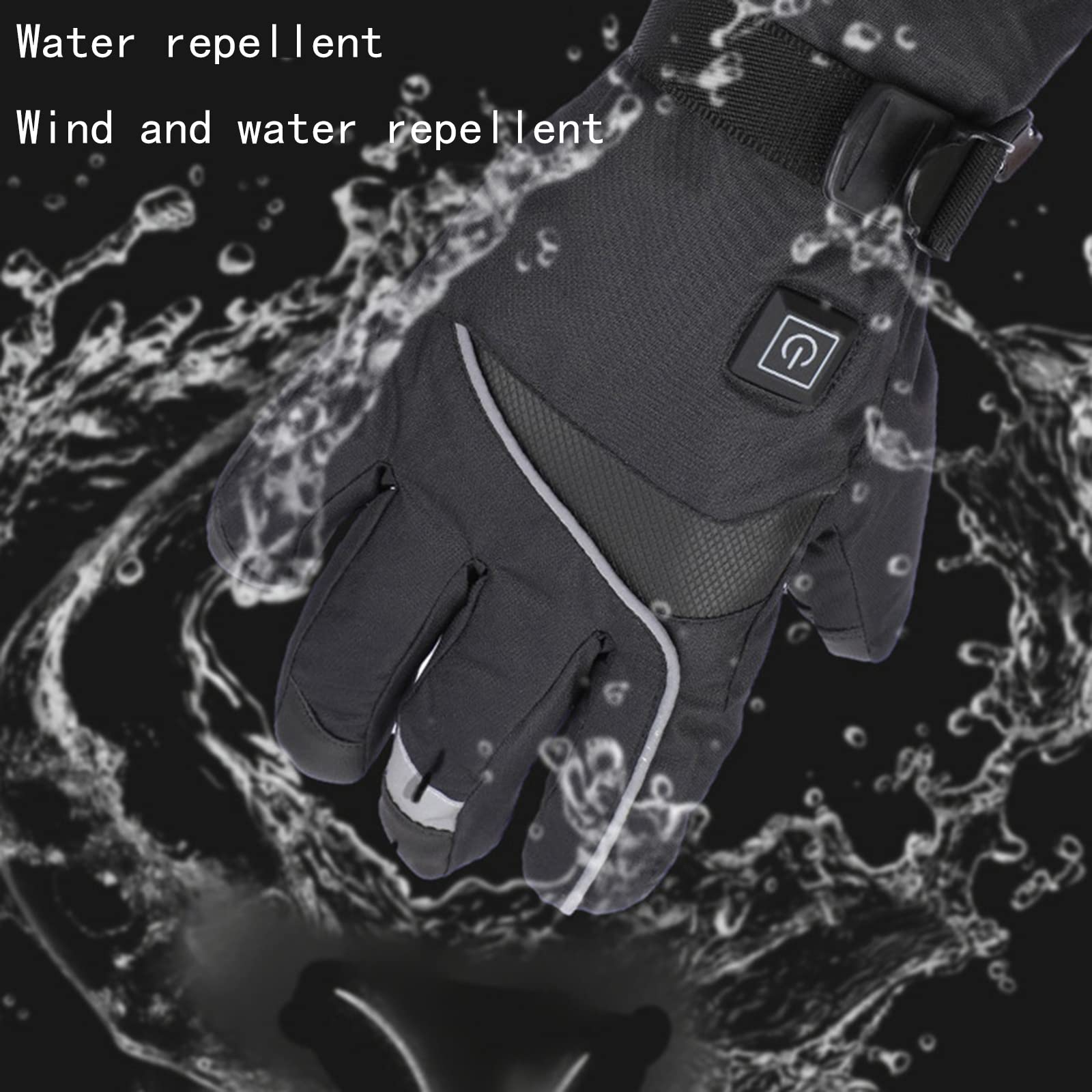 CHEWYNP Guanti scaldamani alimentati Tramite USB Guanti per Abbigliamento Esterno riscaldati Guanti Invernali per Uomini e Donne - Guanti Caldi e Impermeabili per climi Freddi, Guanti Term