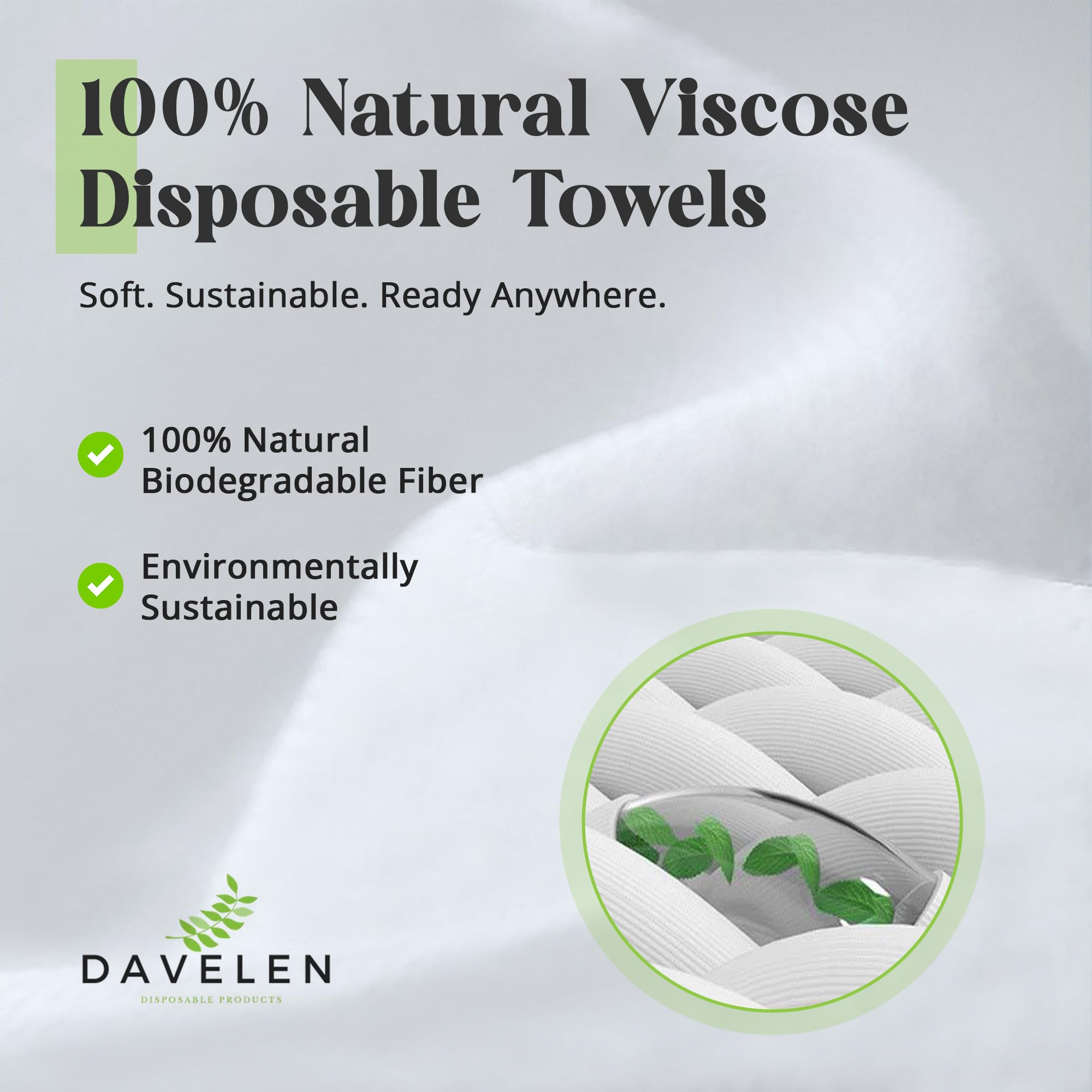 Toallas desechables grandes de lujo (50 unidades) Spa y salón de belleza, suavidad de calidad para invitados, clientes | cabello, cara, uso corporal | Comodidad lujosa, ecológicas | Tamaño de 3