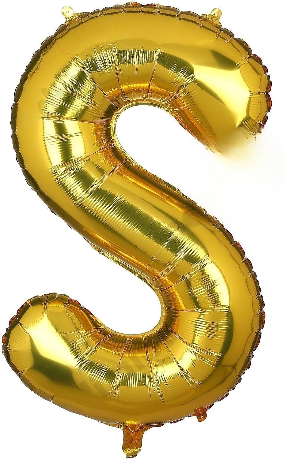 Flyloons Golden S Letter Foil Balloon Alphabets Balloons - Size 16 Inch - Perfect for Birthday Decoration Items, Anniversary, Bachelorette, Wedding, Farewell Create Your Own Custom Phrase and Name