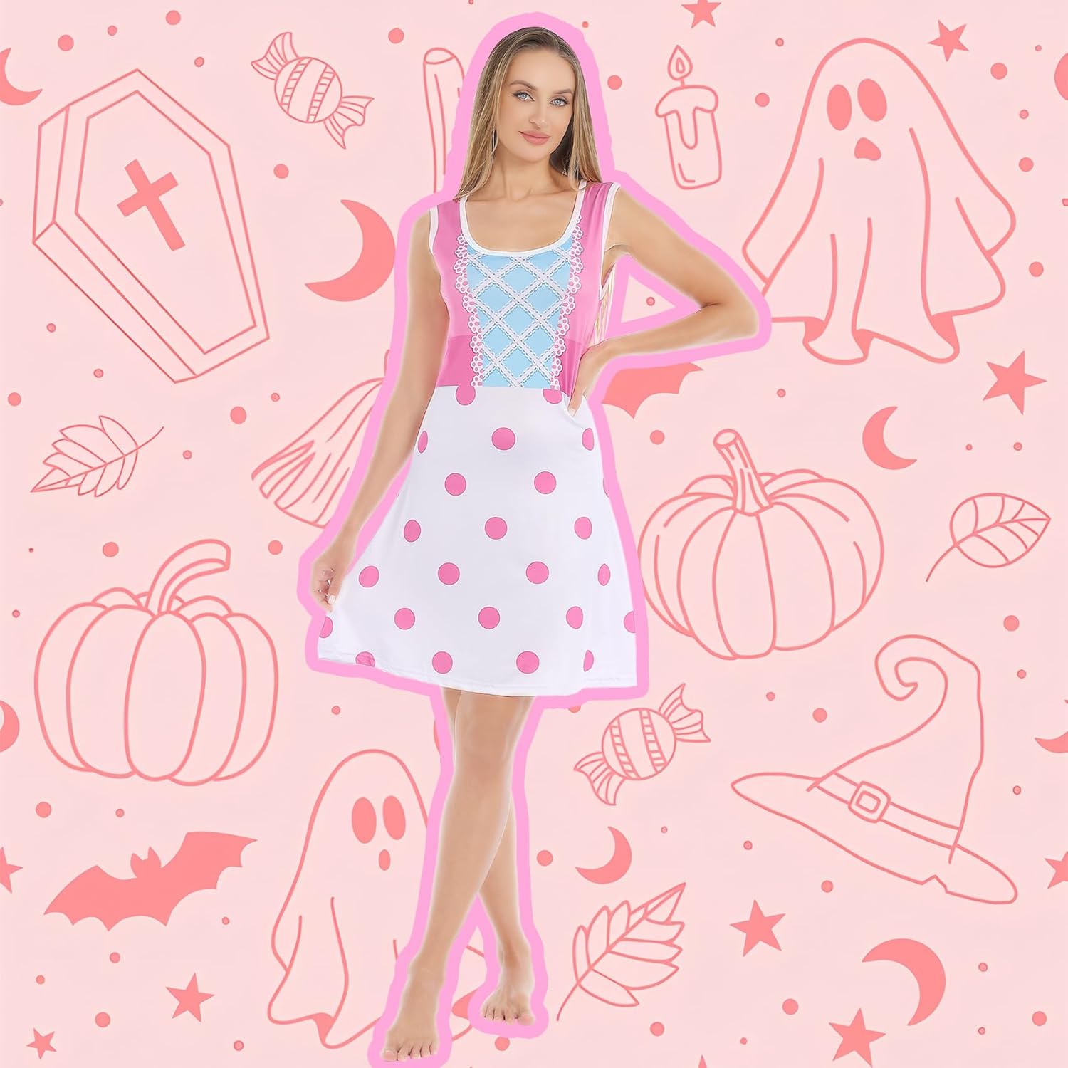 Halloween Cosplay Women Cowgirls Dress Costume Halloween Dress for Hallowen Party - Image 6