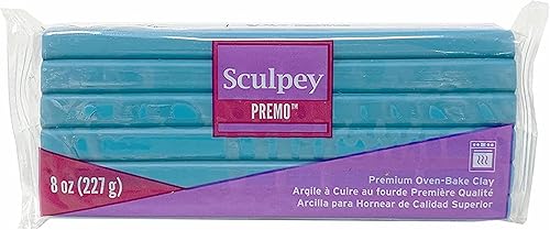 M00501 MOREZMORE 8oz Sculpey Premo Turquesa Horno Horno Horno Arcilla Polimérica