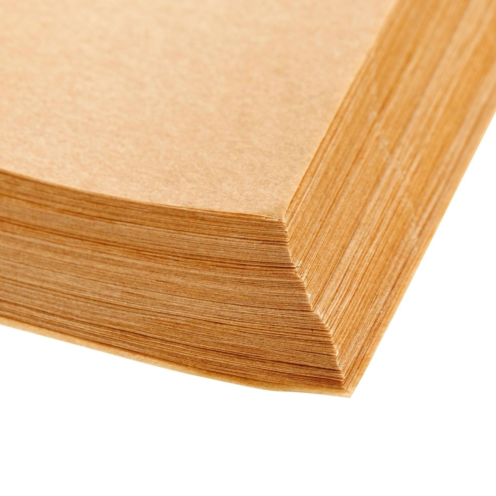 Juvale Backpapier-Bögen (Set, 200 Blatt) - Trennpapier Vorgeschnitten, Antihaftbeschichtet, Lebensmittelecht, Ungebleicht - Zum Backen, Dünsten, Braten - Braun, ca. 30,5 x 40,6 cm