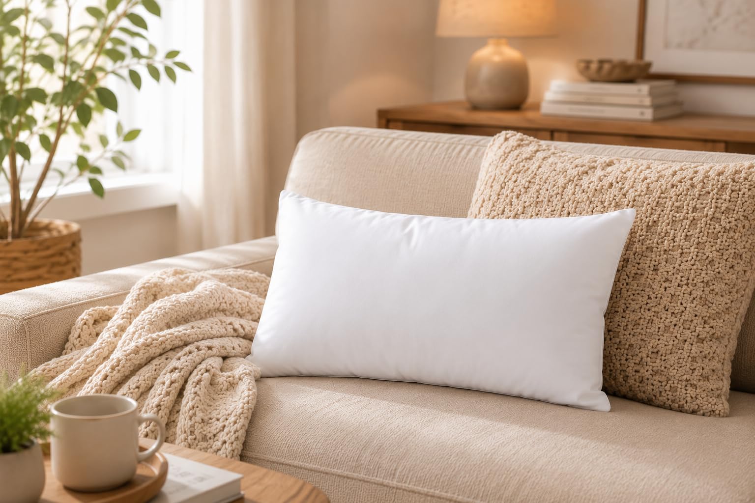Imbottitura per cuscino 30x45 cm rettangolare 320 g bianco