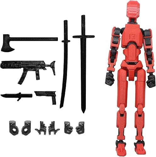 Miniatura 9 de Figura de acción T13 de montaje completa, figura de acción impresa en 3D de Titan 13, figura de juguete impresa en 3D Titan13, muñeco ensamblado 13