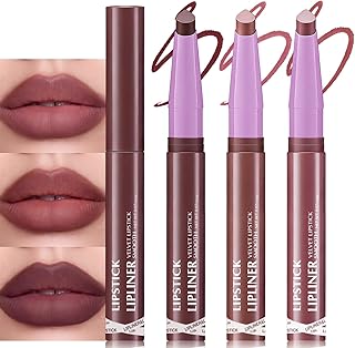 Juego de delineadores de labios 2 en 1 de 3 c...