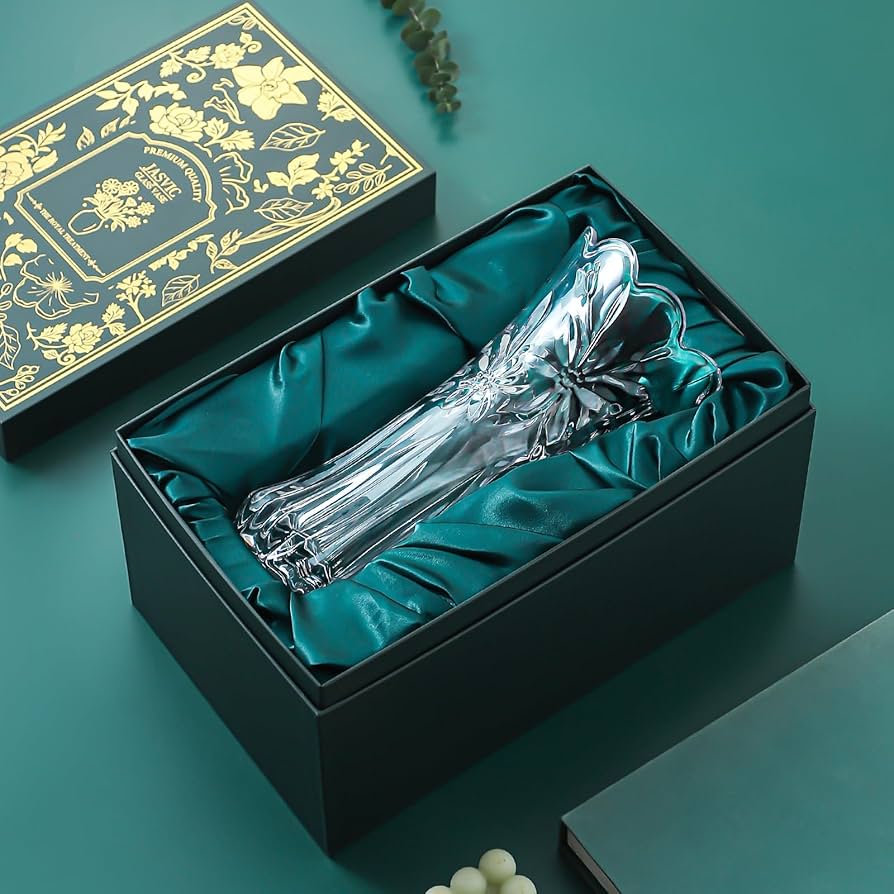 Amazon.co.jp: 豪華なギフトボックス付きクリスタルガラスの花瓶 Amazon.co.jp: 豪華なギフトボックス付きクリスタルガラスの花瓶