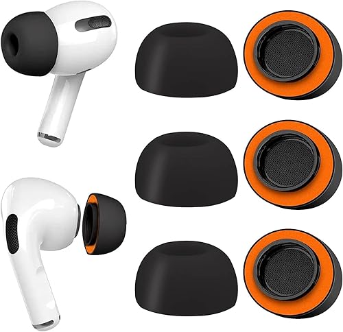 Almohadillas de espuma viscoelástica para AirPods Pro y AirPods Pro 2, protector de silicona, seguro, cómodo, punta de repuesto, mejor cancelación