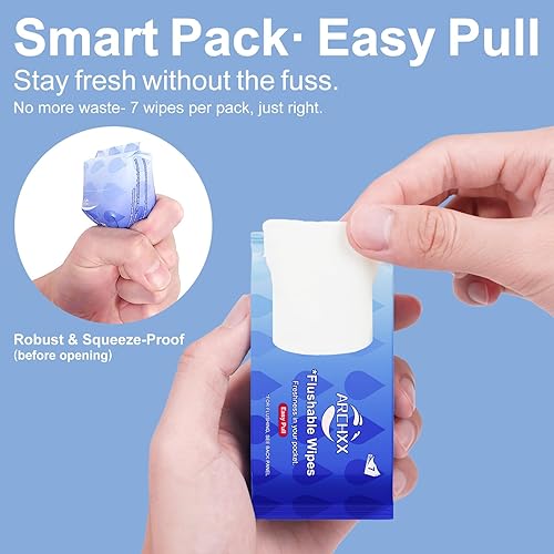 Miniatura 3 de Toallitas desechables de 112 unidades, toallitas húmedas respetuosas con la piel, hipoalergénicas y sin perfume para adultos, niños y cuidado de