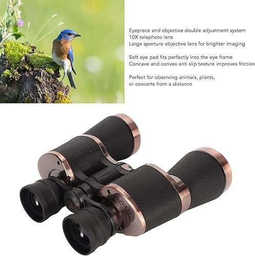 Miniatura 2 de Telescopio binocular de lente teleobjetivo 10X con revestimiento multicapa, lente objetivo de gran apertura, uso cómodo para exteriores y